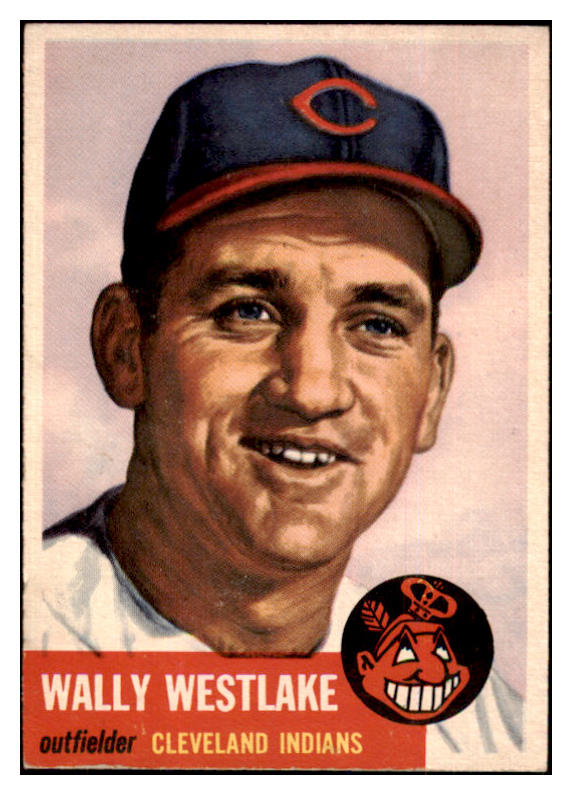 1953 Topps Baseball #192 Wally Westlake Indians EX-MT 498842