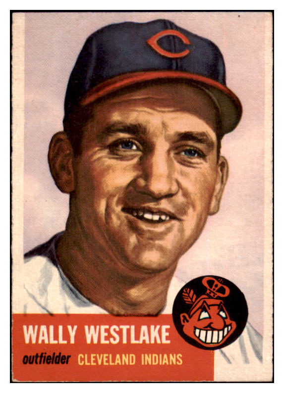 1953 Topps Baseball #192 Wally Westlake Indians VG-EX 498844