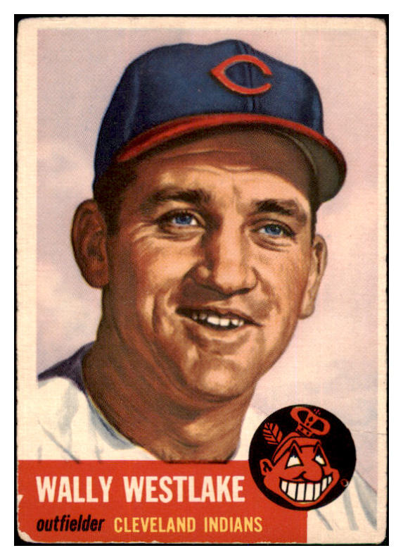 1953 Topps Baseball #192 Wally Westlake Indians VG-EX 498845