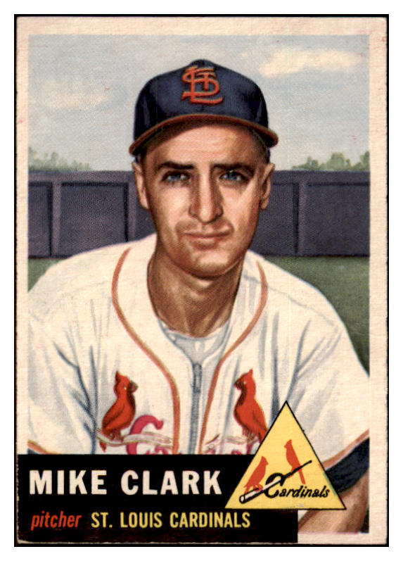 1953 Topps Baseball #193 Mike Clark Cardinals EX 498847