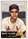 1953 Topps Baseball #193 Mike Clark Cardinals EX 498847