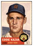 1953 Topps Baseball #194 Eddie Kazak Tigers VG-EX 498852