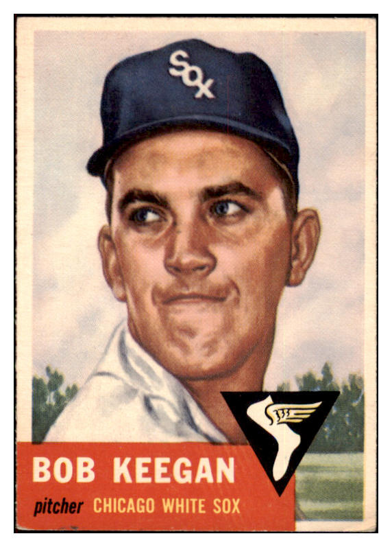 1953 Topps Baseball #196 Bob Keegan White Sox VG-EX 498857