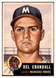 1953 Topps Baseball #197 Del Crandall Braves VG-EX 498861