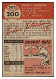 1953 Topps Baseball #200 Gordon Goldsberry Browns EX 498867