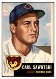 1953 Topps Baseball #202 Carl Sawatski Cubs EX 498875