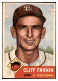 1953 Topps Baseball #203 Cliff Fannin Browns VG-EX 498881