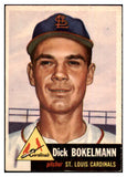 1953 Topps Baseball #204 Dick Bokelmann Cardinals EX 498883