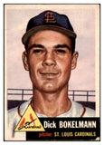 1953 Topps Baseball #204 Dick Bokelmann Cardinals VG-EX 498884