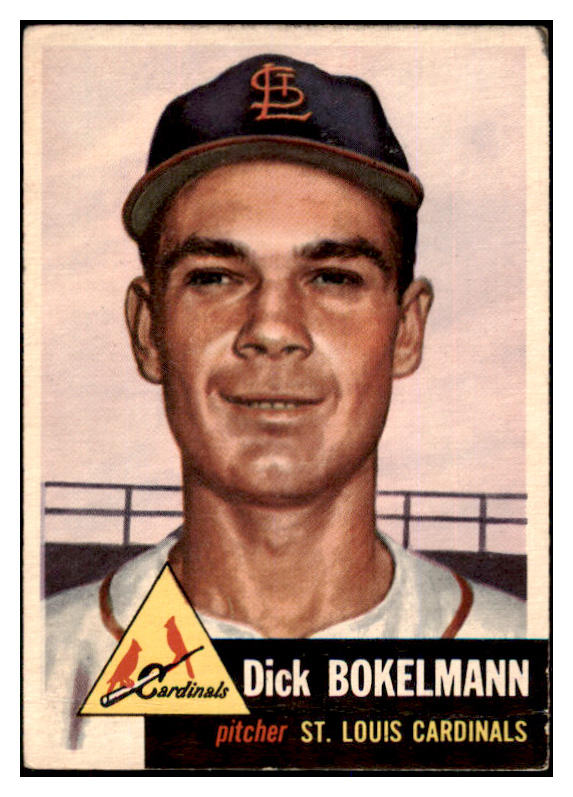 1953 Topps Baseball #204 Dick Bokelmann Cardinals GD-VG 498885