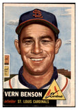 1953 Topps Baseball #205 Vern Benson Cardinals EX-MT 498886