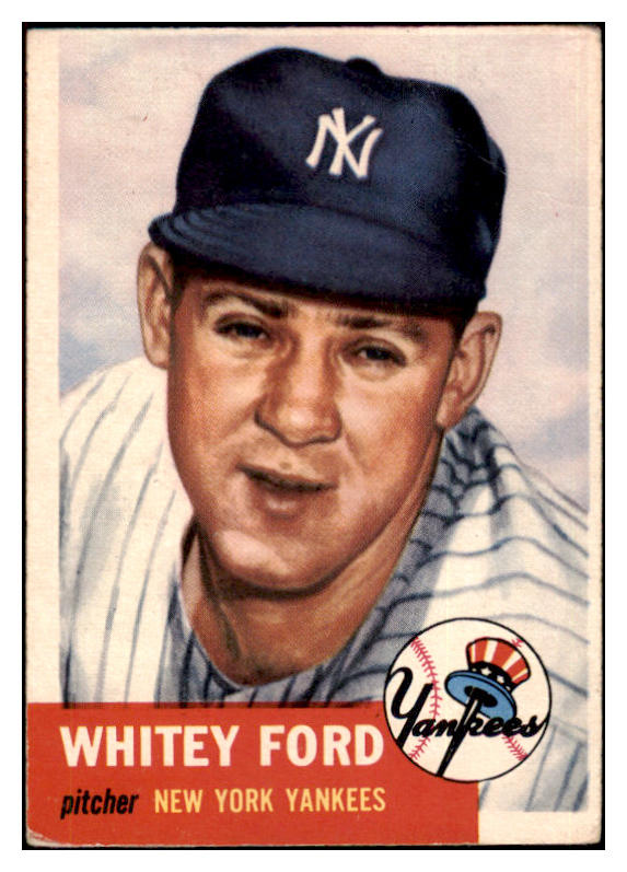 1953 Topps Baseball #207 Whitey Ford Yankees VG-EX 498893