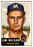 1953 Topps Baseball #208 Jim Wilson Braves EX-MT 498894