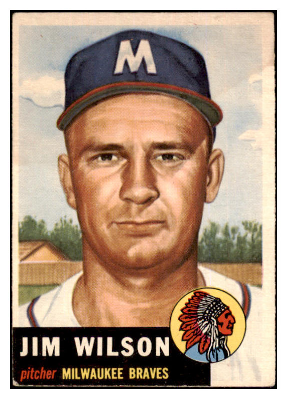 1953 Topps Baseball #208 Jim Wilson Braves VG-EX 498898