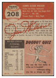 1953 Topps Baseball #208 Jim Wilson Braves VG-EX 498898