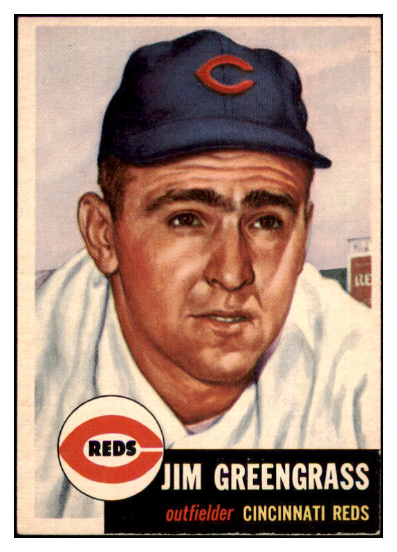 1953 Topps Baseball #209 Jim Greengrass Reds EX-MT 498900