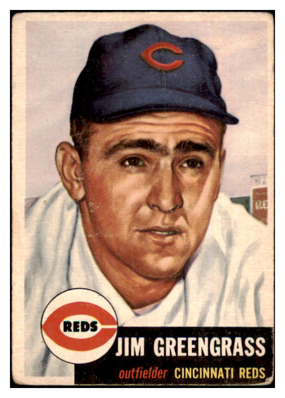 1953 Topps Baseball #209 Jim Greengrass Reds VG-EX 498901