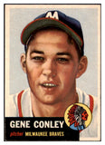 1953 Topps Baseball #215 Gene Conley Braves VG-EX 498922