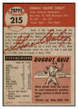 1953 Topps Baseball #215 Gene Conley Braves VG-EX 498922