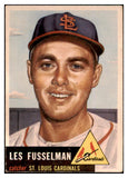 1953 Topps Baseball #218 Les Fusselman Cardinals VG-EX 498928