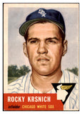 1953 Topps Baseball #229 Rocky Krsnich White Sox EX 498934