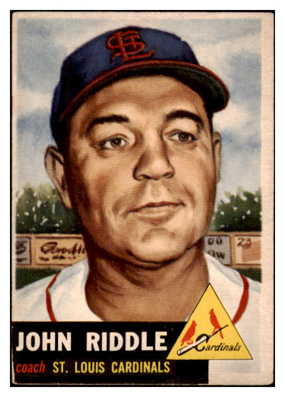 1953 Topps Baseball #274 Johnny Riddle Cardinals EX 498960