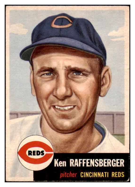 1953 Topps Baseball #276 Ken Raffensberger Reds EX 498961