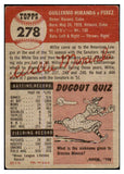1953 Topps Baseball #278 Willie Miranda Browns VG-EX 498965