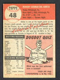 1953 Topps Baseball #048 Bob Del Greco Pirates NR-MT 498998