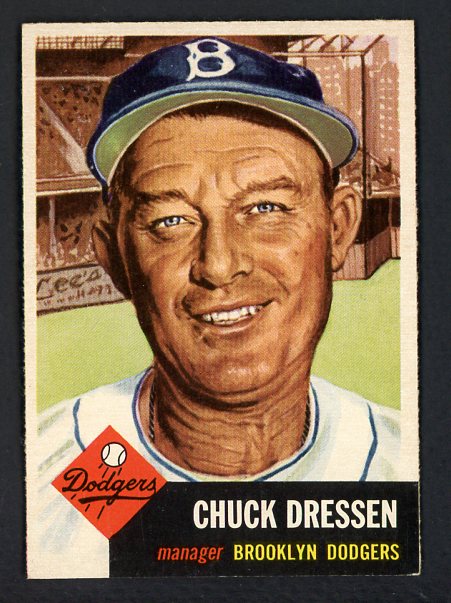 1953 Topps Baseball #050 Chuck Dressen Dodgers NR-MT 498999