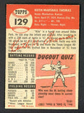 1953 Topps Baseball #129 Keith Thomas A's NR-MT 499008