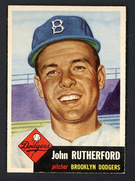 1953 Topps Baseball #137 John Rutherford Dodgers NR-MT 499009