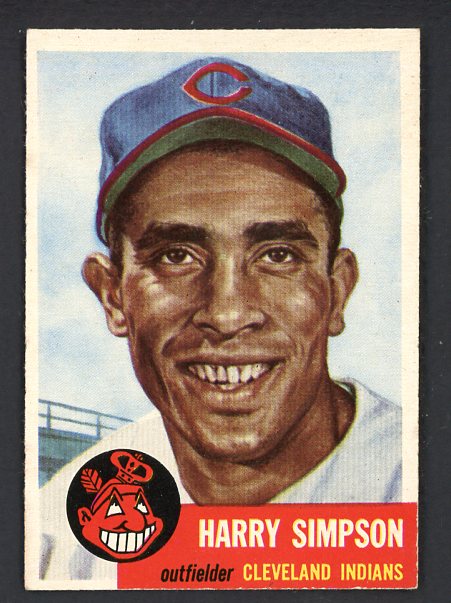1953 Topps Baseball #150 Harry Simpson Indians NR-MT 499012