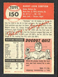 1953 Topps Baseball #150 Harry Simpson Indians NR-MT 499012
