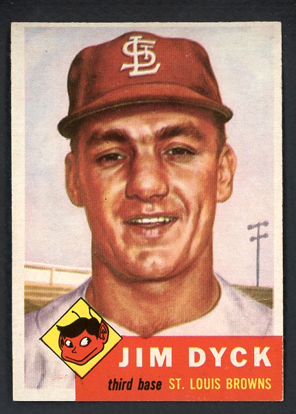 1953 Topps Baseball #177 Jim Dyck Browns NR-MT 499018