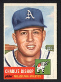 1953 Topps Baseball #186 Charlie Bishop A's NR-MT 499020