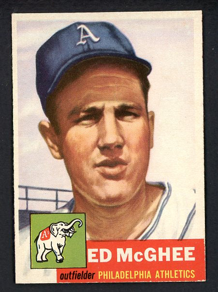 1953 Topps Baseball #195 Ed McGhee A's NR-MT 499022