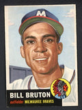 1953 Topps Baseball #214 Bill Bruton Braves NR-MT 499024