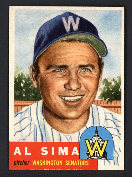 1953 Topps Baseball #241 Al Sima Senators NR-MT 499025