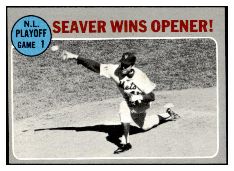 1970 Topps Baseball #195 N.L. Play Offs Game 1 Tom Seaver NR-MT 499031