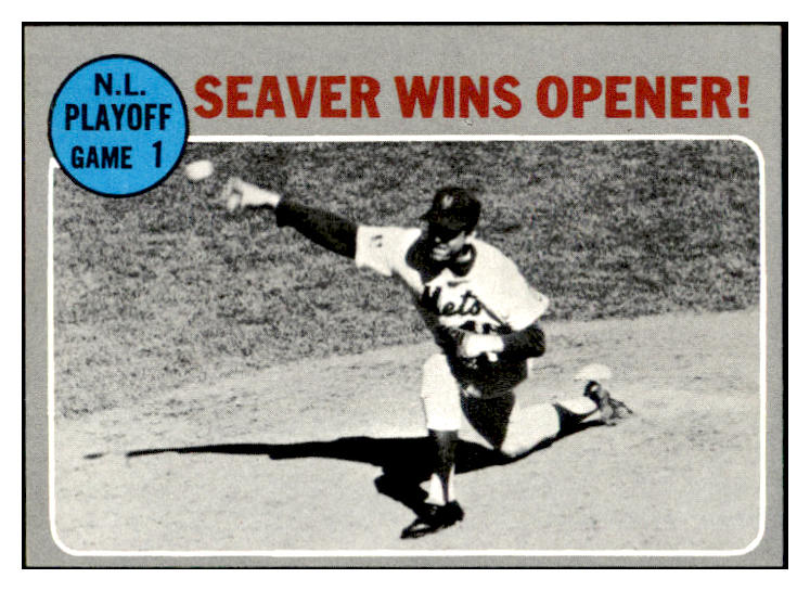 1970 Topps Baseball #195 N.L. Play Offs Game 1 Tom Seaver NR-MT 499033