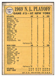 1970 Topps Baseball #197 N.L. Play Offs Game 3 Nolan Ryan NR-MT 499034
