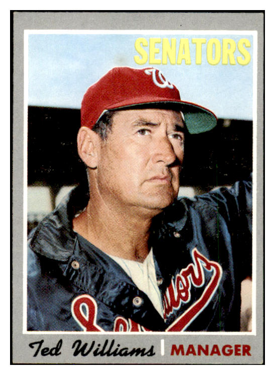 1970 Topps Baseball #211 Ted Williams Senators NR-MT 499037