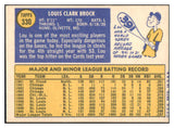 1970 Topps Baseball #330 Lou Brock Cardinals NR-MT 499047