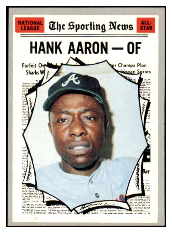 1970 Topps Baseball #462 Hank Aaron A.S. Braves NR-MT 499051