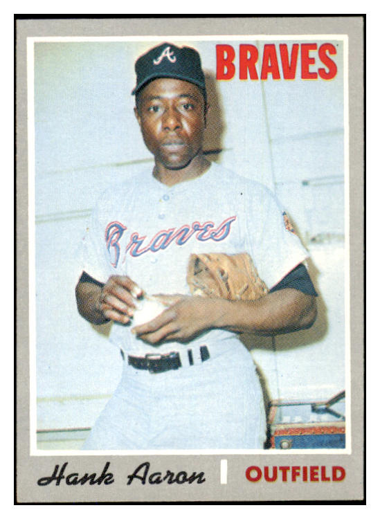 1970 Topps Baseball #500 Hank Aaron Braves NR-MT 499055