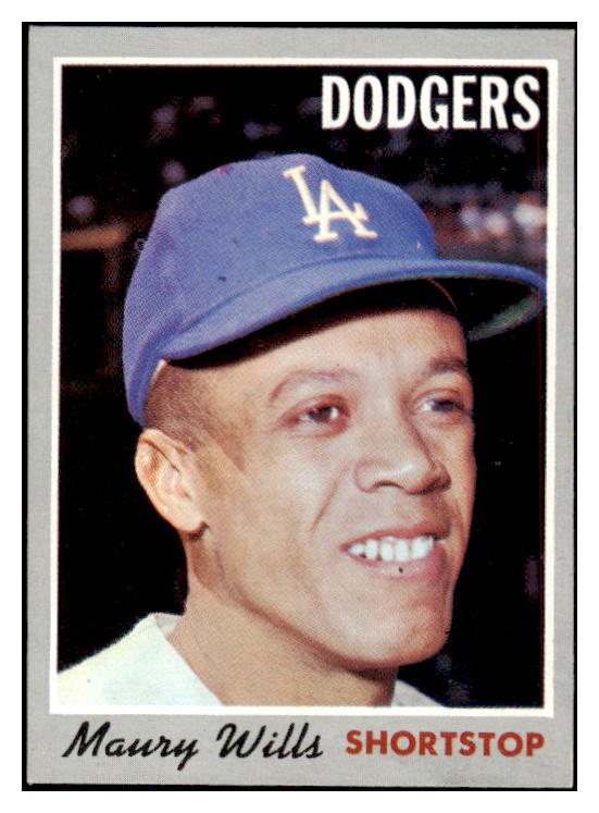 1970 Topps Baseball #595 Maury Wills Dodgers NR-MT 499062