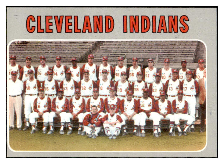 1970 Topps Baseball #637 Cleveland Indians Team EX-MT 499085