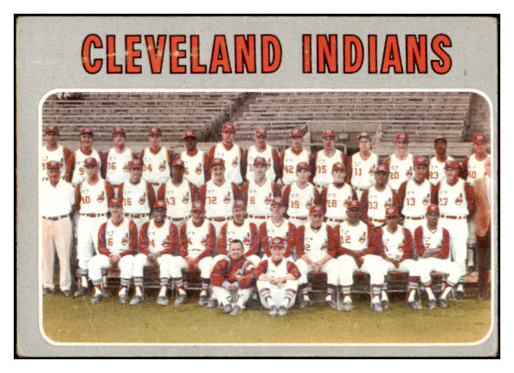 1970 Topps Baseball #637 Cleveland Indians Team VG 499087