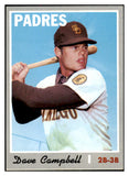 1970 Topps Baseball #639 Dave Campbell Padres NR-MT 499093